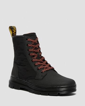 Black Women's Dr Martens Combs II Dual Leather Ankle Boots | CA 48JPQ